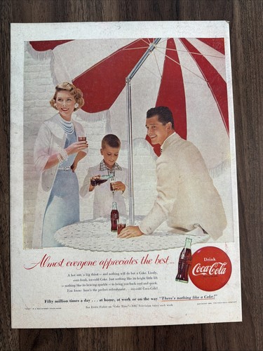 1955 coca cola print - coca,