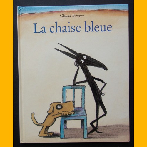 Chaise bleue claude boujon - chaise,