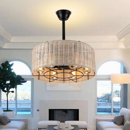 Lustre ventilateur industriel - lustre,
