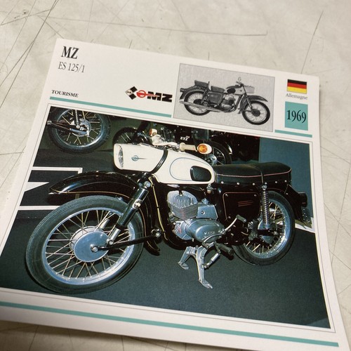 125 1969 carte - , moto
