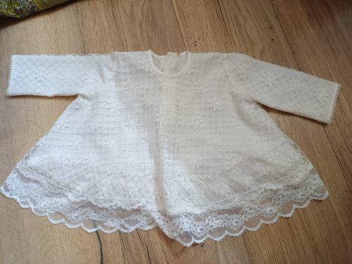Robe vintage dentelle - , blanche