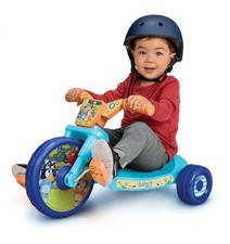 BLUEY KIDS RIDE-ON 10" FLY WHEELS JUNIOR CRUISER TRICYCLE - MULTICOLOR