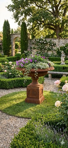 Vase médicis sur - sur, socle