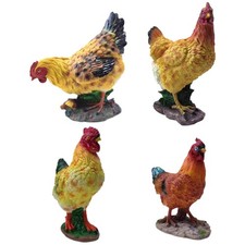 Réaliste Poule Résine Statue