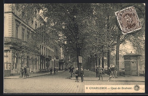 Cpa charleroi quai - charleroi,, brabant