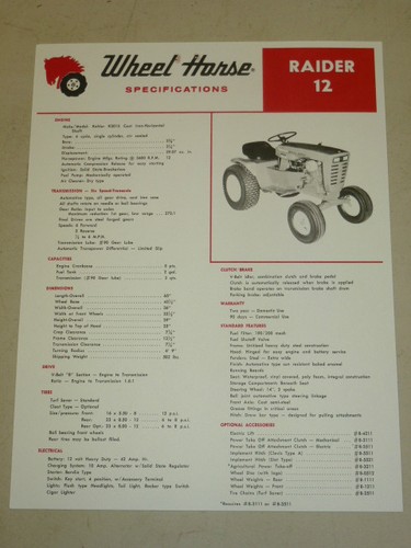 Wheel horse tractor - wheel,