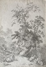 Gravure Ancienne J. B. HUET