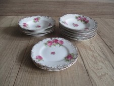 10 ASSIETTES  PORCELAINE DE