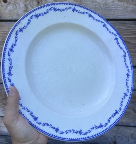 Grand plat porcelaine tendre - porcelaine,