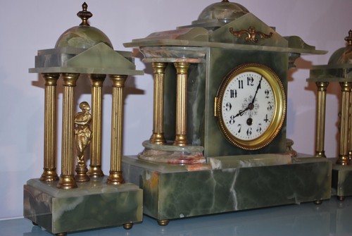 Horloge cheminée temps - horloge, au
