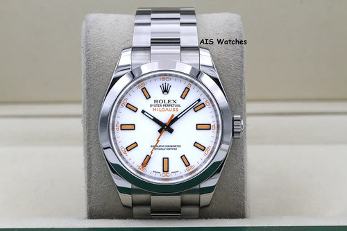 Rolex milgauss 116400 white - rolex,