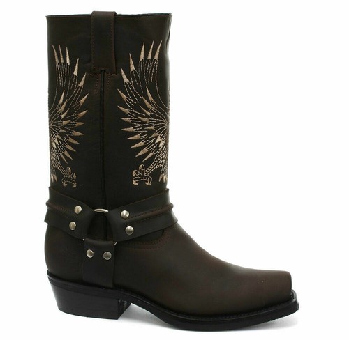 Bottes cowboy cuir - bottes,