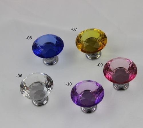 30mm verre cristal pommeau - verre, en