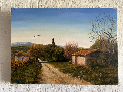 Tableau huile sur toile - huile,