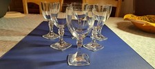 Lot De 6 Verres En Cristal Signés JG Durand Modele Canet