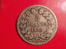 1 pièce de 5 Francs en Argent 1835BB Louis Philippe I Tete Laurée