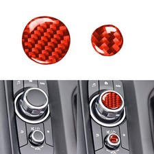 Garniture cache bouton 2 pièces rouge pour Mazda MX-5 2016-2020 multimédia gar