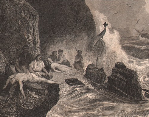 1850 gravure originale - originale, marine
