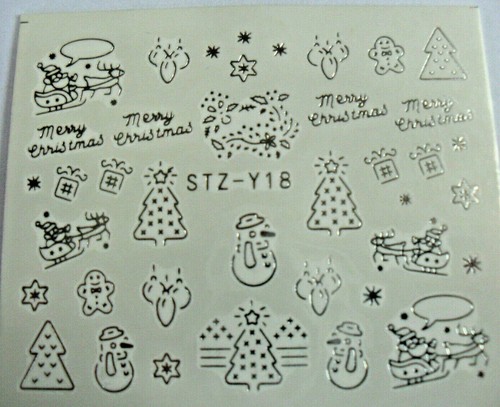 Stickers noël pour ongles - stickers,