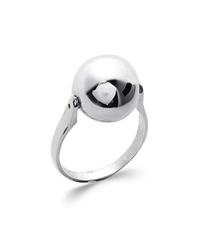 Bague boule argent massif - boule,