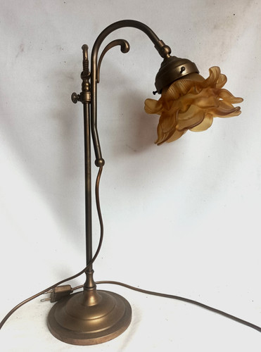 Lampe laiton style art - laiton,