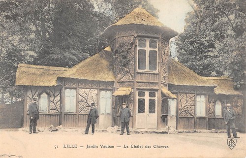 Cpa lille jardin - /, vauban