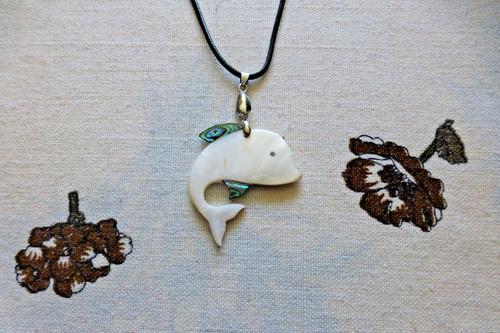 Superbe pendentif nacre - superbe, en