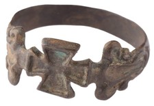 German WW1 wwI WW2 Germany WWII Ring Iron Cross Knights Templar Celtic Eisernes