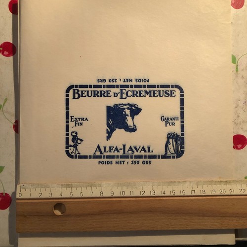 Feuille emballage neuve beurre - emballage,