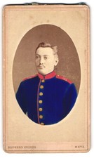 Photo Bourens Frères, Metz, Portrait de Soldat en uniforme 