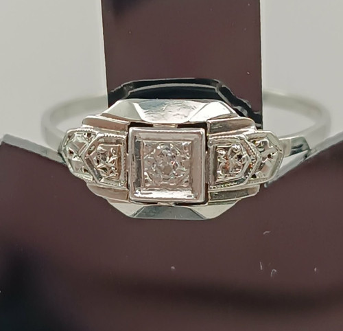 Ancienne bague art - t,