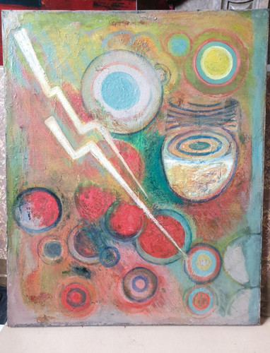 Tableau ancien huile sur toile - ancien,