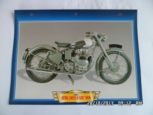 Carte fiche moto royal enfield - moto,