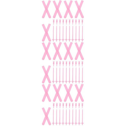 Reusable pink mini ski set - pink,