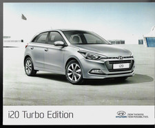 Hyundai i20 Turbo Edition 1.0 T-GDi 5-dr 2016-2017 UK Market Sales Brochure