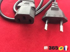 Cordon universel Cable Alimentation chargeur Secteur PC ordinateur Ecran 1.2m