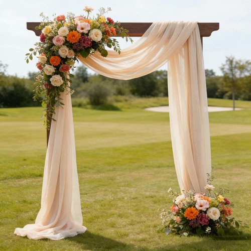 Mariage arche tenture voilage - arche,