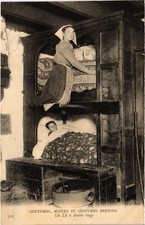 Old postcard folklore one double floor bed (1277927)