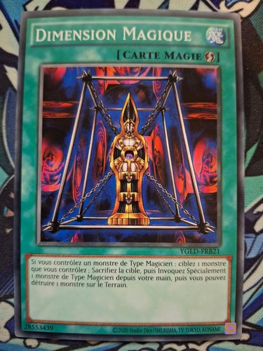 Carte oh dimension - carte, yu-gi-oh