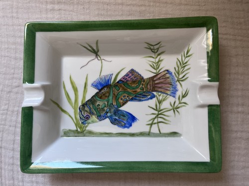 Grand cendrier porcelaine - grand, de