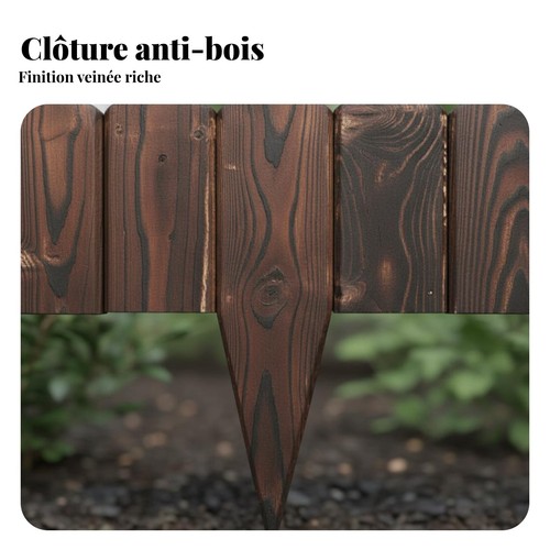 Palissade jardin bois - jardin, en