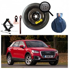 kit roue de secours (galette) 17" pour AUDI Q2 avec cric clé et sac