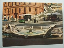 Rome - Fontana della Barcaccia - Cars, Cars - Fiat 600 Multipla.