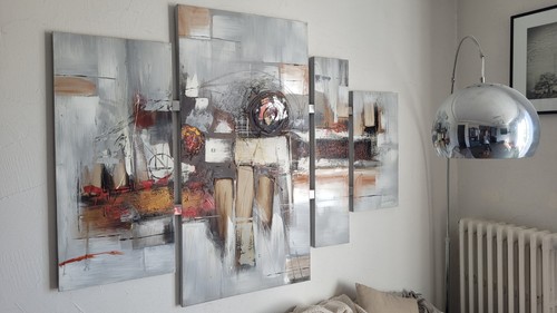 Grand tableau acrylique - tableau, sur