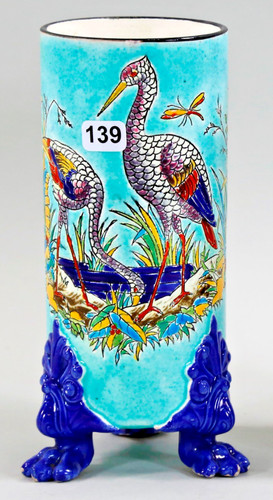 Emaux longwy vase rouleau - longwy.,