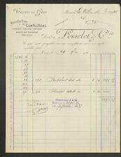 TROYES (10) GARMENT FACTORY / CLOTHING ""LOISELET & Cie"" invoice in 1916