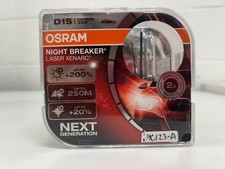 Like New! OSRAM D1S Night Breaker Laser HID Xenon Bulbs 66140XNL +200% 35W PAIR