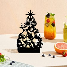 Bougeoir en fer pour Noël