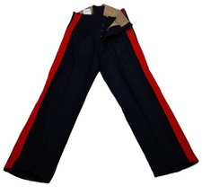 Pantalon Vintage No1 British Army Dress Ancien Modèle 1 3/4" Rayures Rouges 1957