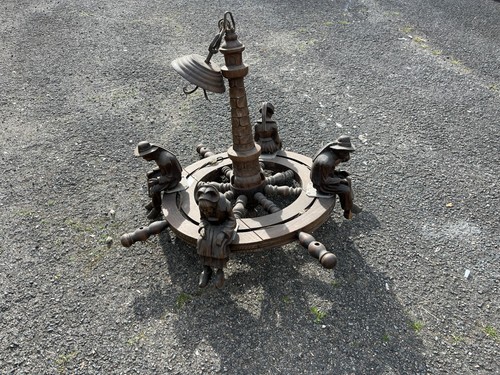 Lustre ancien bois - lustre,